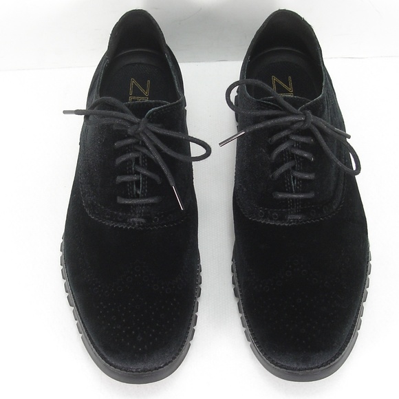 COLE HAAN ZEROGRAND BLACK VELVET OXFORDS 10.5 M main image 6